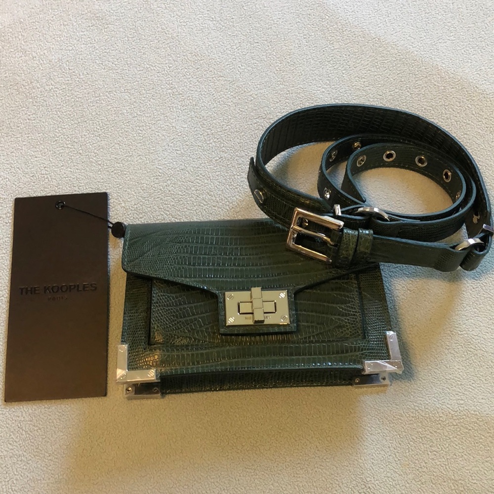 The Kooples Green Lizard Emily Bag